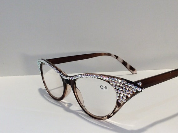 Crystal cat sales eye reading glasses
