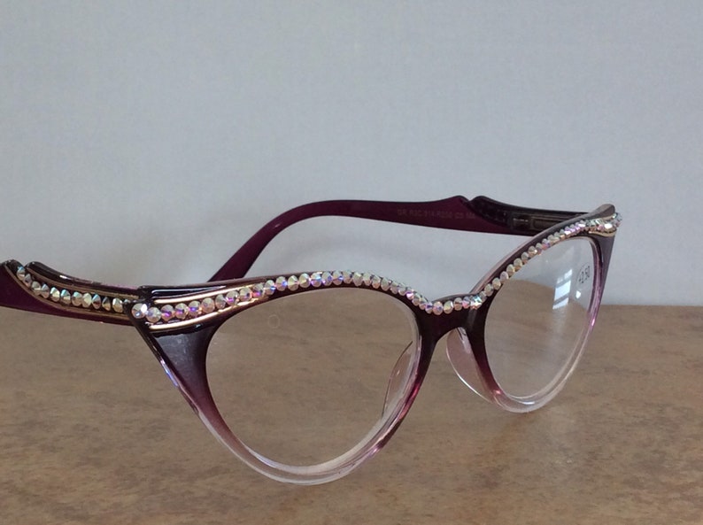 Swarovski Crystal Reading Glasses Etsy