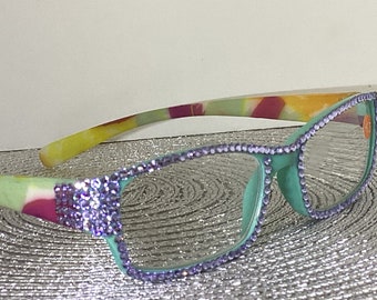 Swarovski like crystal reading glasses