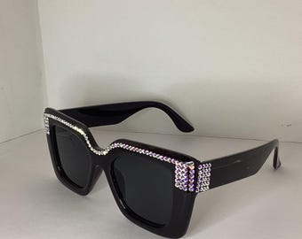 Rhinestone Embellished Sunglasses