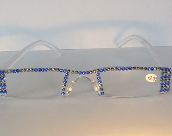 Dallas Cowboys Swarovski crystal Reading Glasses