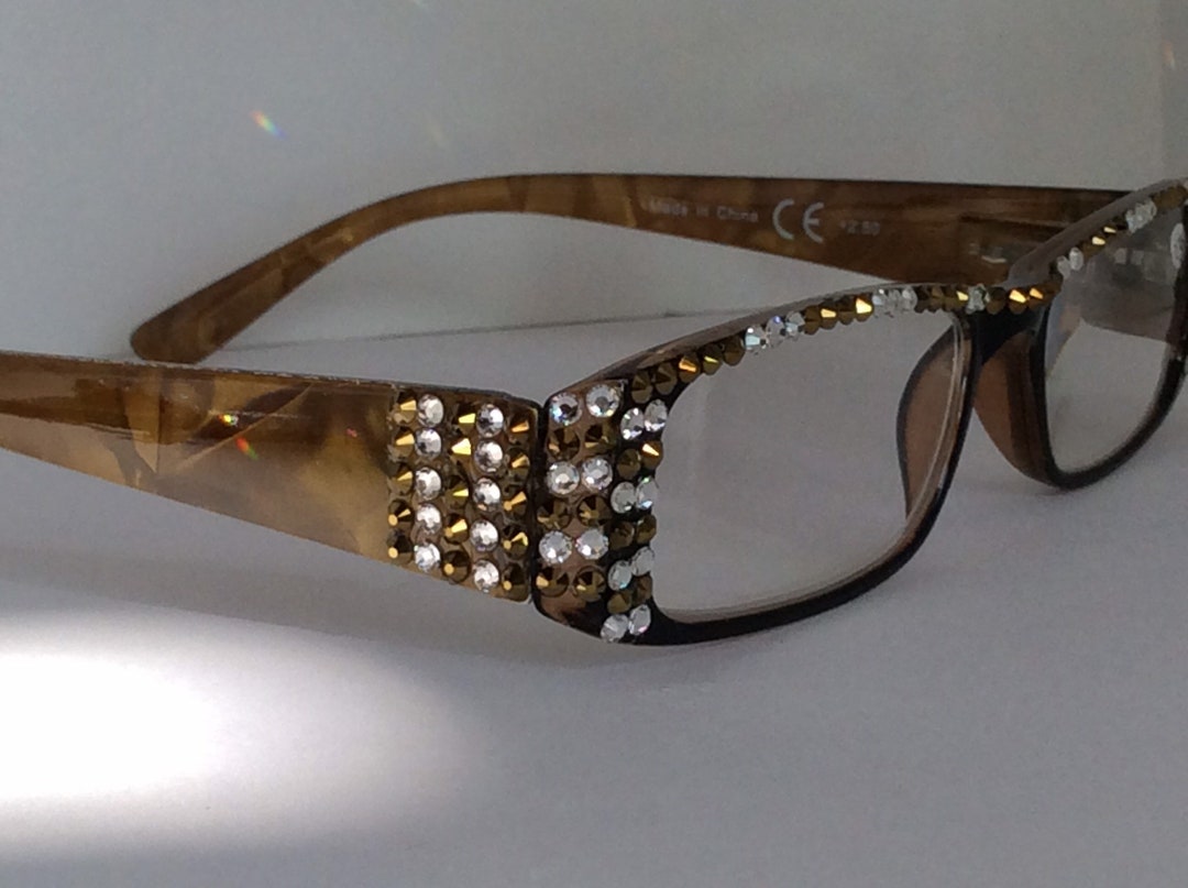 Elegant Brown Reading Glasses Etsy