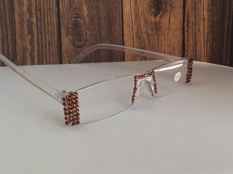 Swarovski Crystal Reading Glasses Etsy