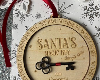 Personalised Santa key, Santa’s magic key for homes without a chimney