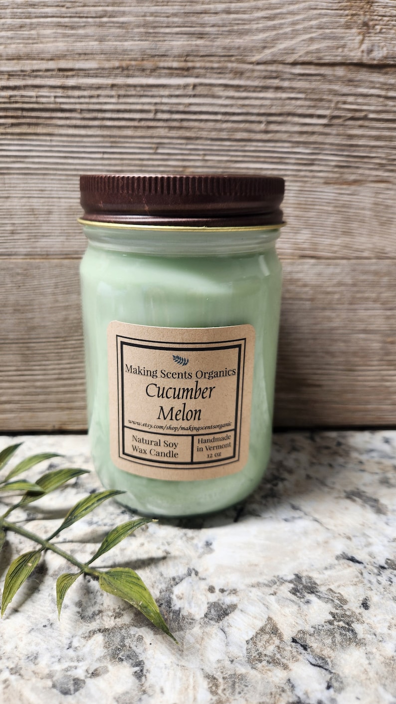 Making Scents Organics Soy Wax Candle