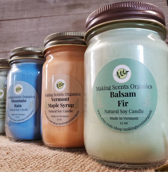 Pure Soy Wax Candles / Candles / Soy Candles / Balsam Fir & Etsy