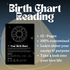 Lettura della carta natale in astrologia. Tema natale personalizzato.