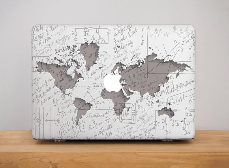 Geometry World Map Atlas Hard Case Cover For Macbook Air 11 13 Pro 13 15 2018