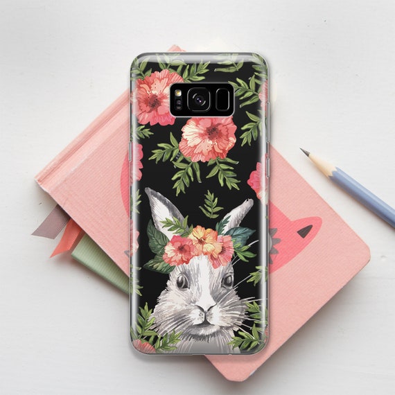 Rabbit and floral wreath Samsung S10 Case