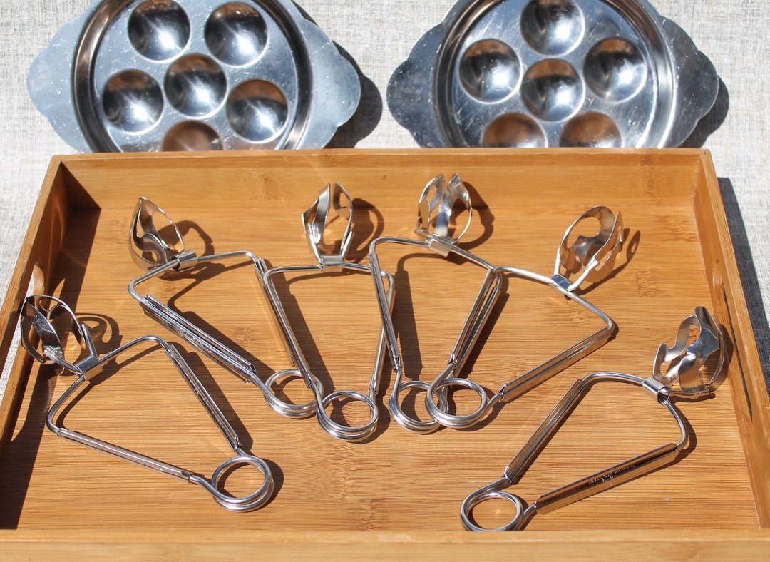 Vintage Japan Stainless Snail Tongs / Seafood Utensils Etsy