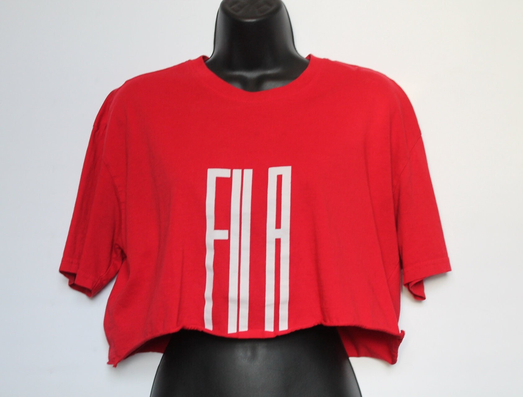 Edelsteen struik Vrouw Vintage Red Fila T Shirt/fila Cropped T Shirt/vintage Red Crop - Etsy