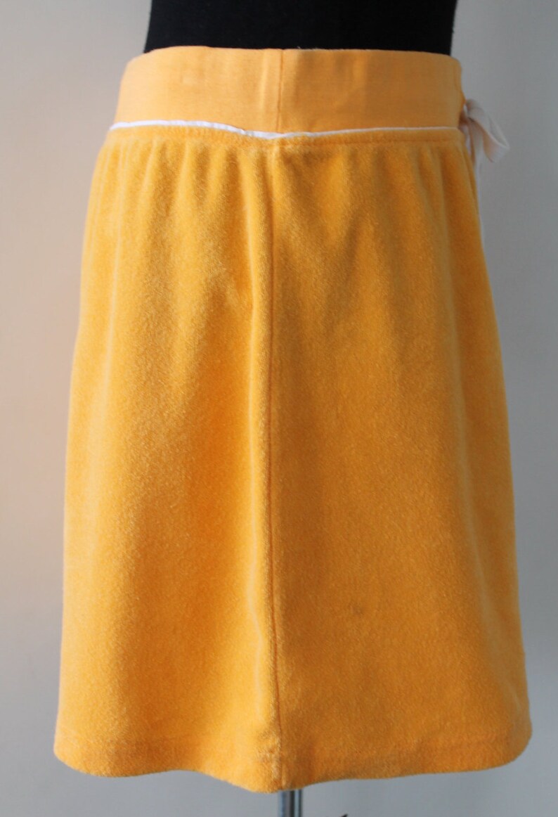Isaac Vintage MizrahiIsaac Mizrahi SkirtVintage Terry Skirt Terry SkirtFabric Skirt TowelOrange Terry Skirt Isaac Mizrahi