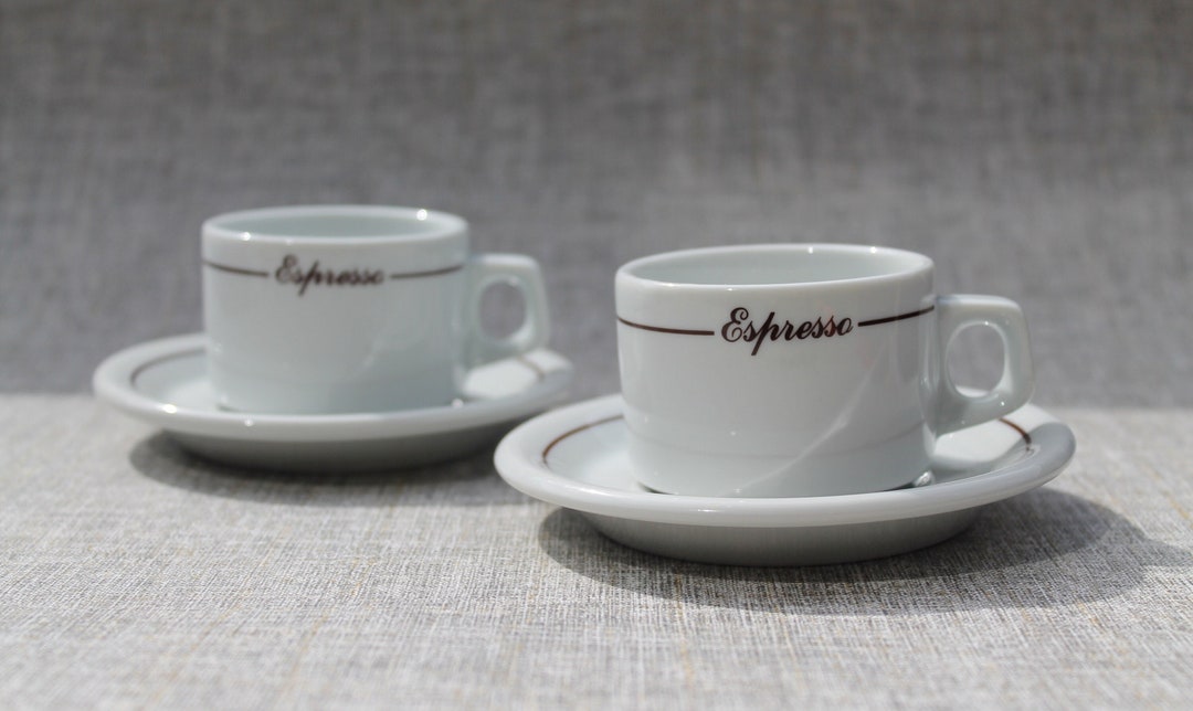 Vintage Classic Espresso Cups / Cup With Saucers / Restaurant Cup Etsy