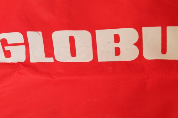 Red and white Globus vintage traveler bag / Shoul… - image 8