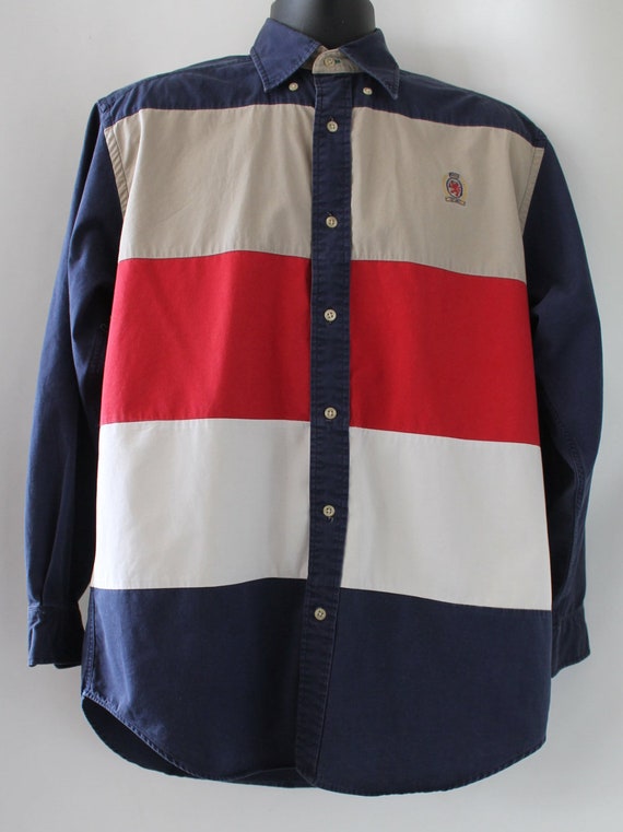 tommy hilfiger button up mens