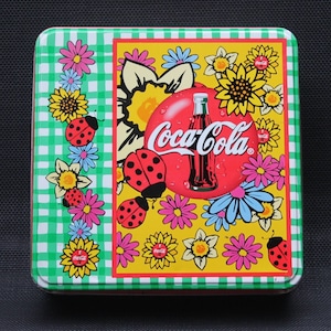 Vintage Coca-Cola puzzle/Vintage Coke/Vtg Game/Vintage Puzzle/Coca-Cola metalowe pudełko/dekoracja Coca-Coli/Coca-Cola metal/Cokecoke piknik
