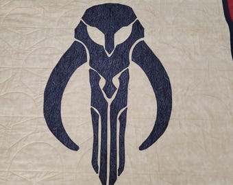 Mandalorian Mythosaur Quilt, customizable