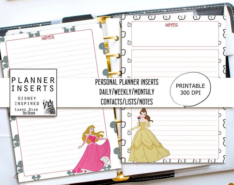 Personal Disney Printable Planner Disney Printables Undated | Etsy