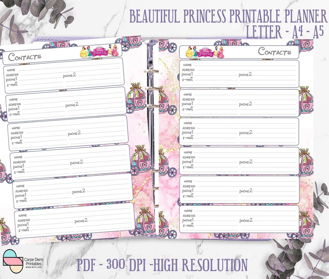 Template Princess Routine This item is unavailable - Etsy