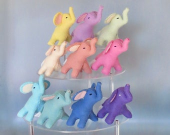 Hand-Sewn Felt Elephant Plush Toy