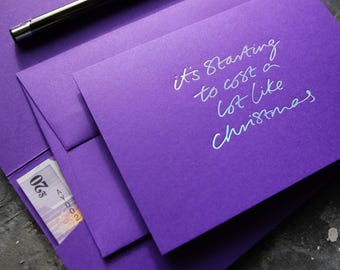 Empieza a costar mucho dinero, como Navidad - Tarjeta de efectivo - Monedero