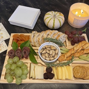 9"x14.5"x0.75" Segmented Charcuterie Board