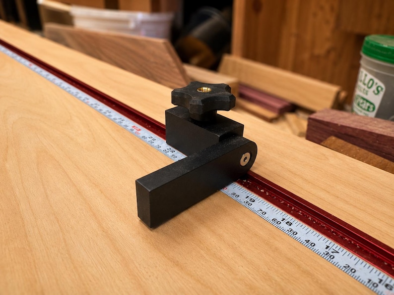 Precision Miter Saw Flip Stop Block