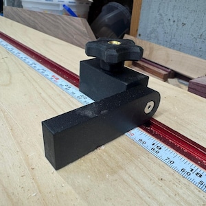 Precision Miter Saw Flip Stop Block - Carbon Fiber Reinforced