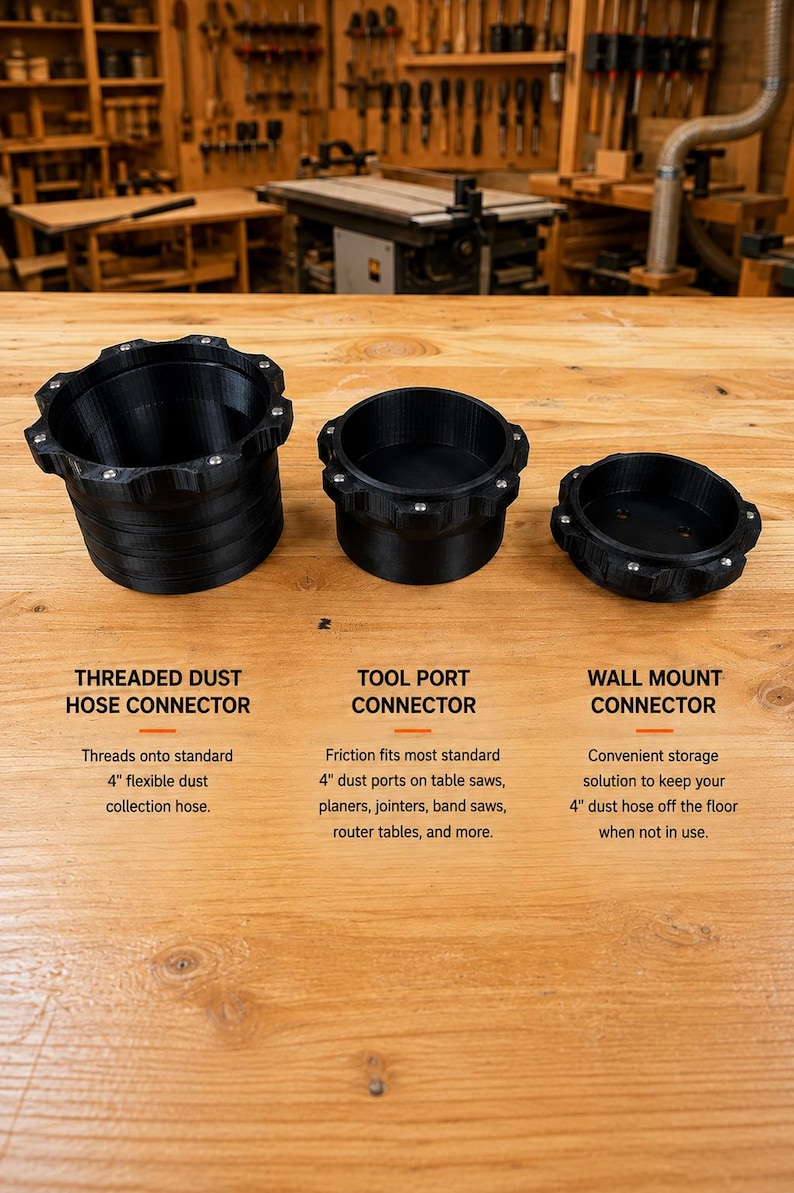 4" Magnetic Dust Collection Fittings