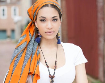 Vlisco fabric, Vlisco head wrap, African head wraps for women, Ankara head wraps, African scarves, African headwrap, African clothing, Wax