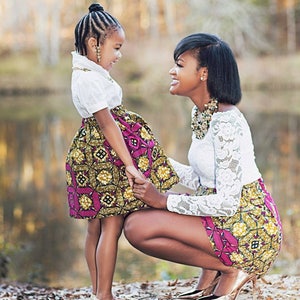 mommy and me african print dresses