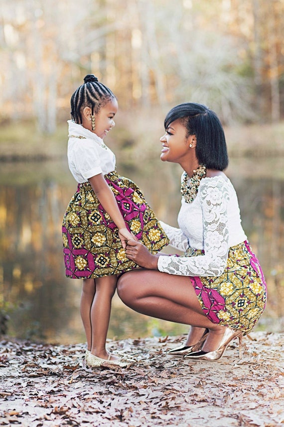 matching mother and daughter african outfits