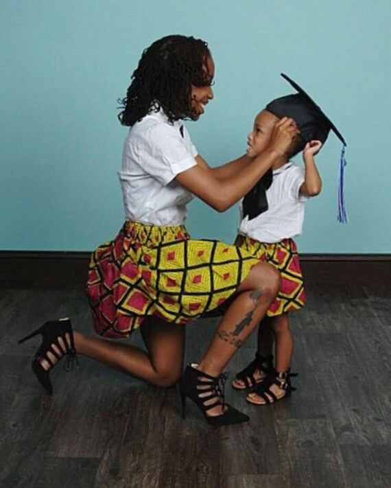 mommy and me african skirts