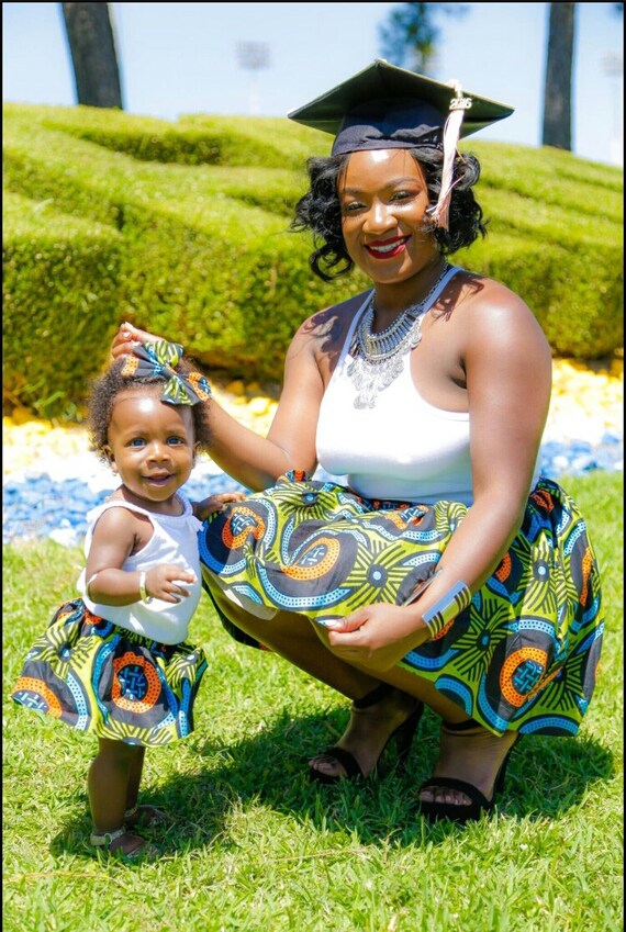 mommy and me african skirts