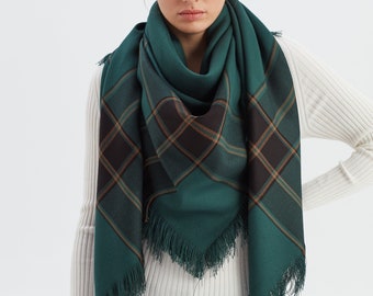 Emerald Green Oversized Shawl Wrap | Blanket Scarf for Women | Women Shawl  for Wedding | Oversized Scarves | Gift for Women | UK Seller