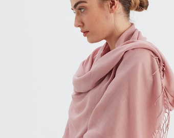 Lightweight Pashmina Shawl: Soft Seasonal Wrap, Bridesmaids Gift