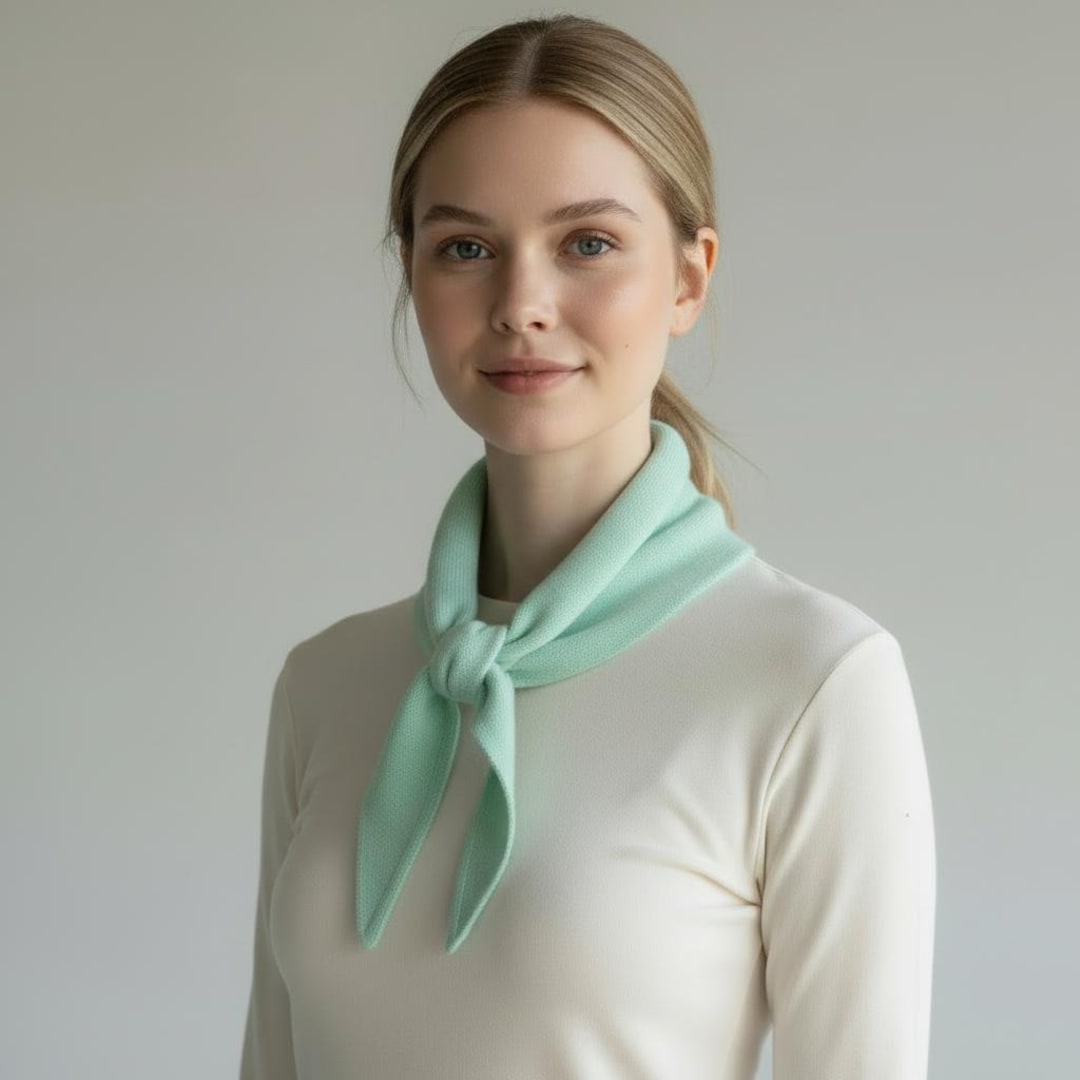 Triangle Knit Scarf | Chic Neckerchief | Cozy & Stylish Accessory - Etsy