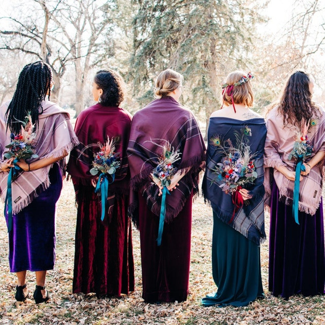 bridesmaid shawl winter