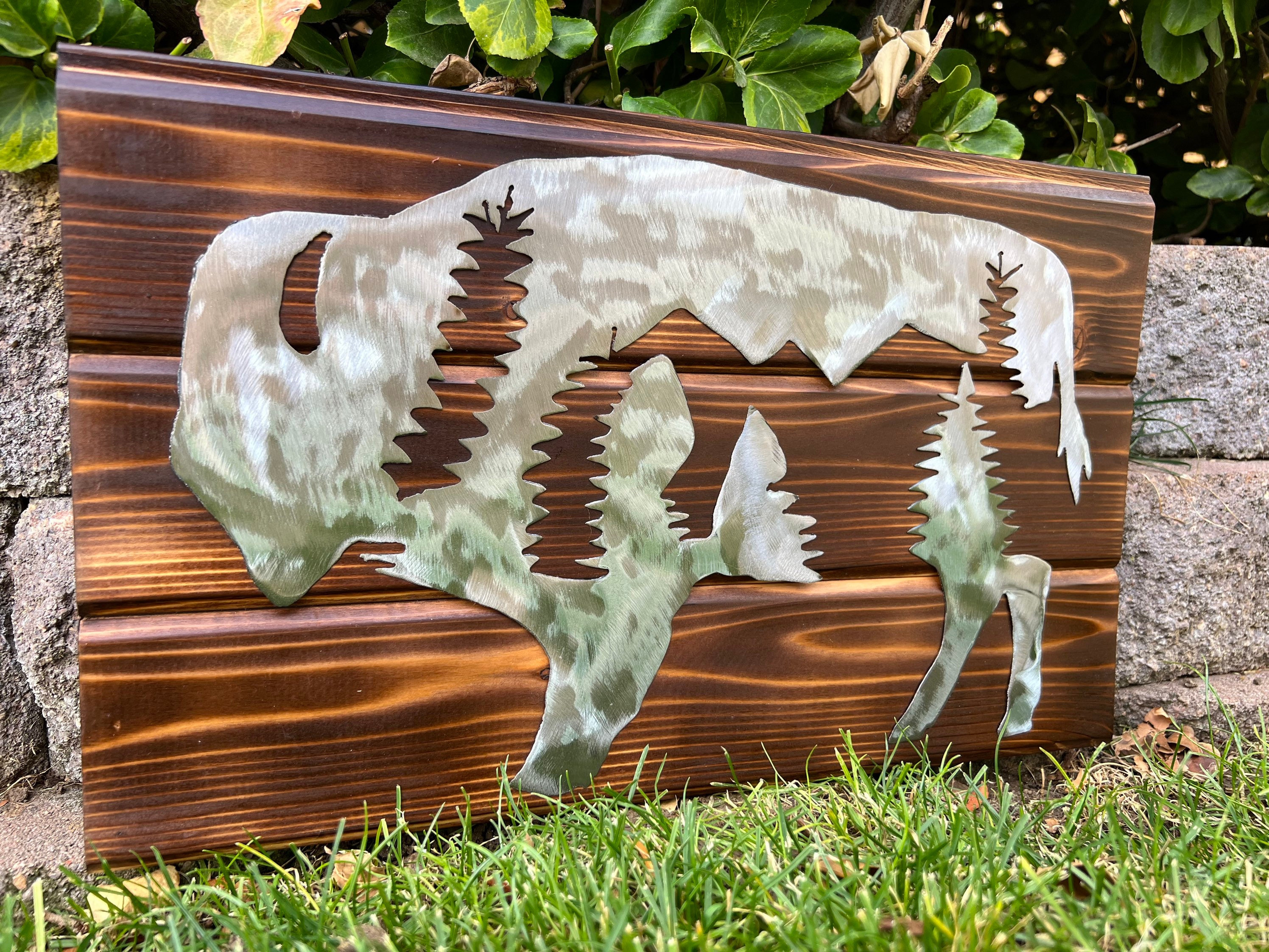 Metal Art Bison Art Metal Buffalo Colorado Buffaloes Etsy