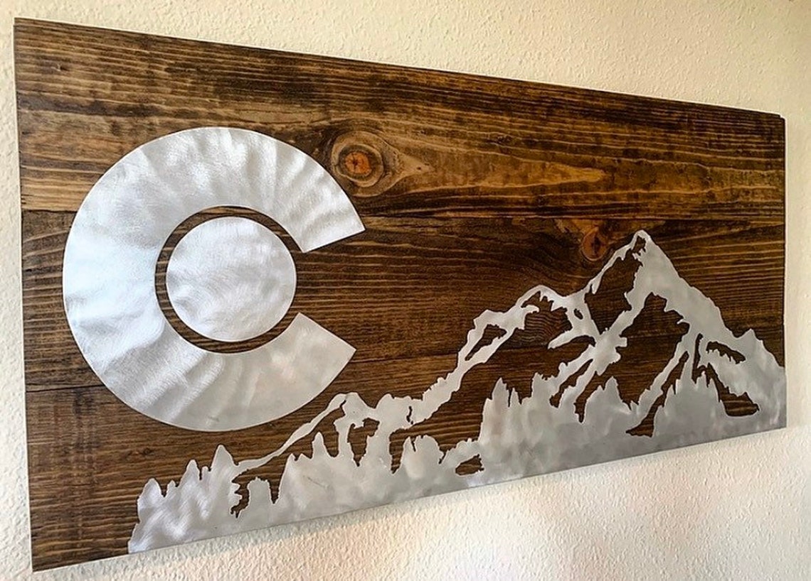 Stunning Colorado Wall Art Colorado Wall Decor Metal Wall Etsy