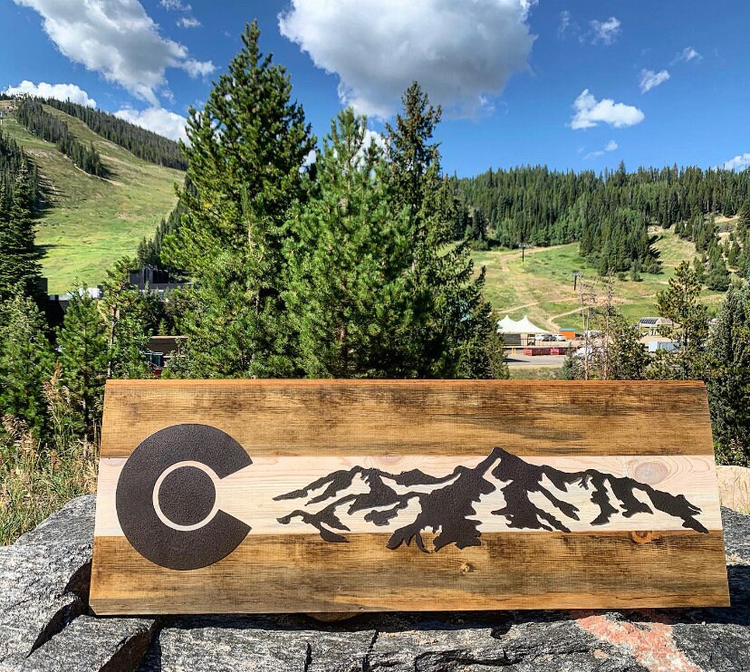 Colorado Art Metal Wall Art Rocky Mountain Wall Art Etsy