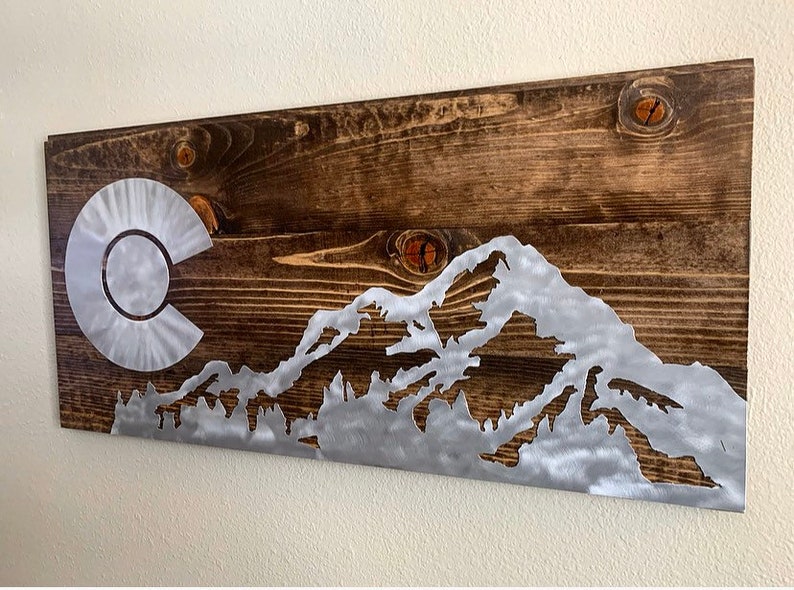 Stunning Colorado Wall Art Colorado Wall Decor Metal Wall Etsy