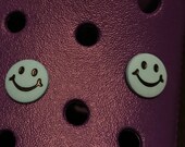 Corcs for Crocs Smiley Blue