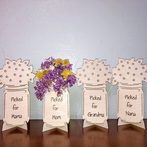 Flower holder wooden vase - Paintable