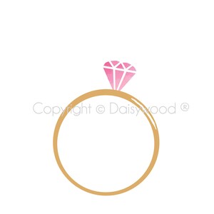 May include: A gold ring with a pink diamond on top. The text "Last Fling Before The Ring" is written below the ring.