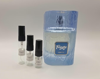 Riiffs Freeze – Fragancia en formato decantable (2 ml, 3 ml, 5 ml) en formato spray de viaje.