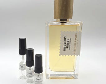 Decantado de perfume Ingenious Ginger / Fragancia cítrica fresca Goldfield & Banks (2 ml, 3 ml, 5 ml)