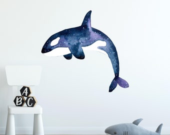 Orca Wall Decal Etsy