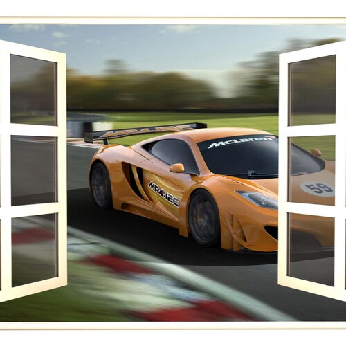 Mclaren P1 RED Wall Decal Vinyl Sticker Hybrid Sports Car Race - Etsy