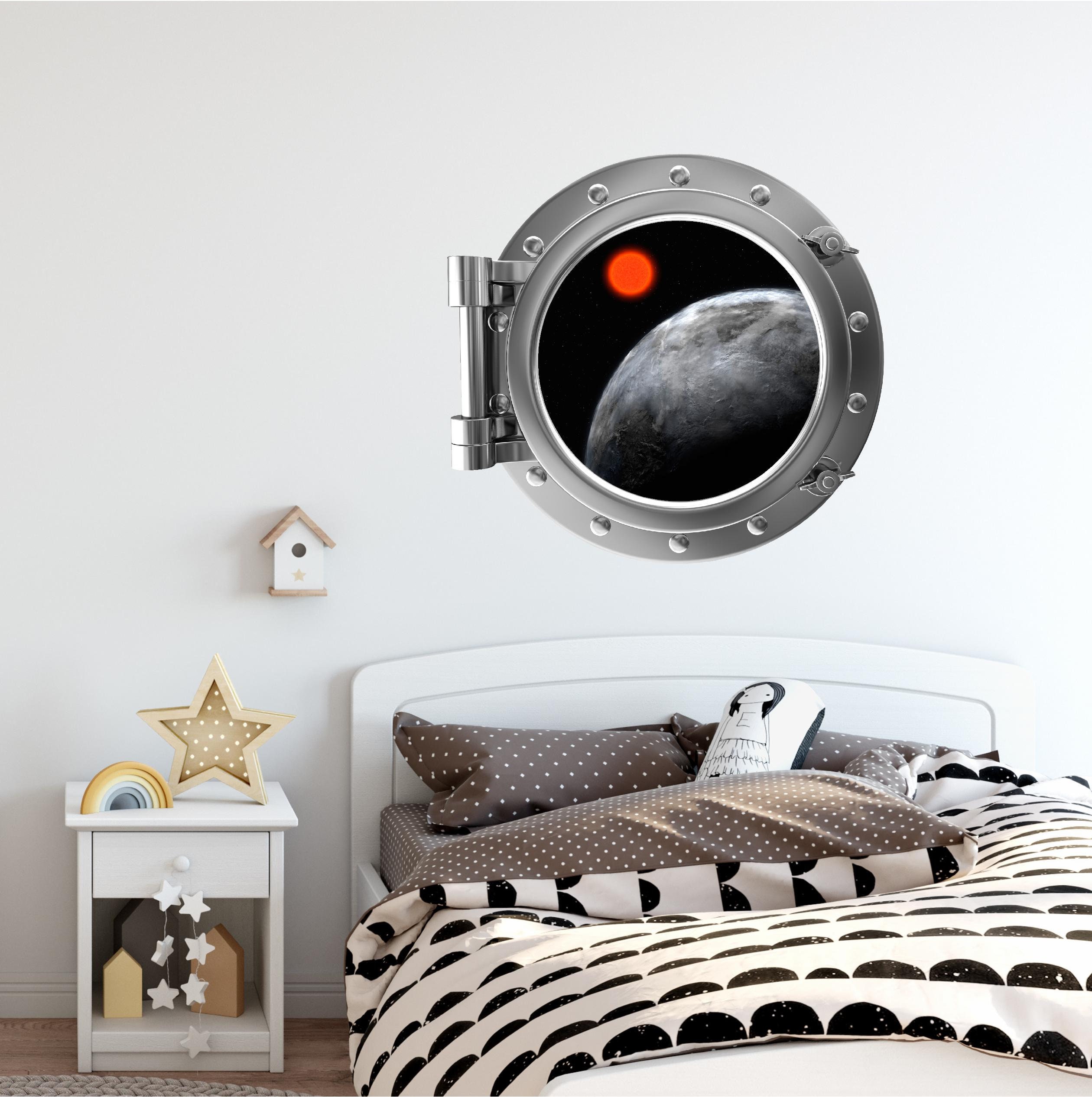 Port Scape Gliese 581 Porthole Window Wall Decal Removable Wall Sticker  Instant View Space Moon Wall Mural - Etsy, image size:2520x2533